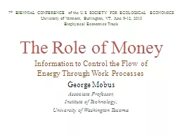 The Role of Money