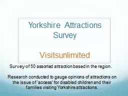 Yorkshire Attractions Survey