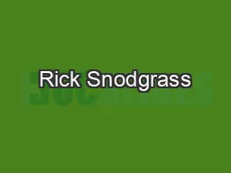 Rick Snodgrass