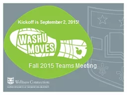 Fall 2015 Teams Meeting
