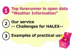 The forerunner in open data