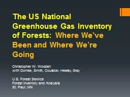 The US National Greenhouse Gas Inventory of Forests: