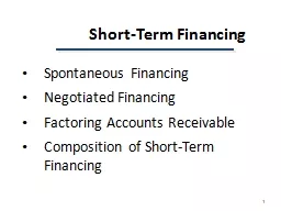 Short-Term Financing