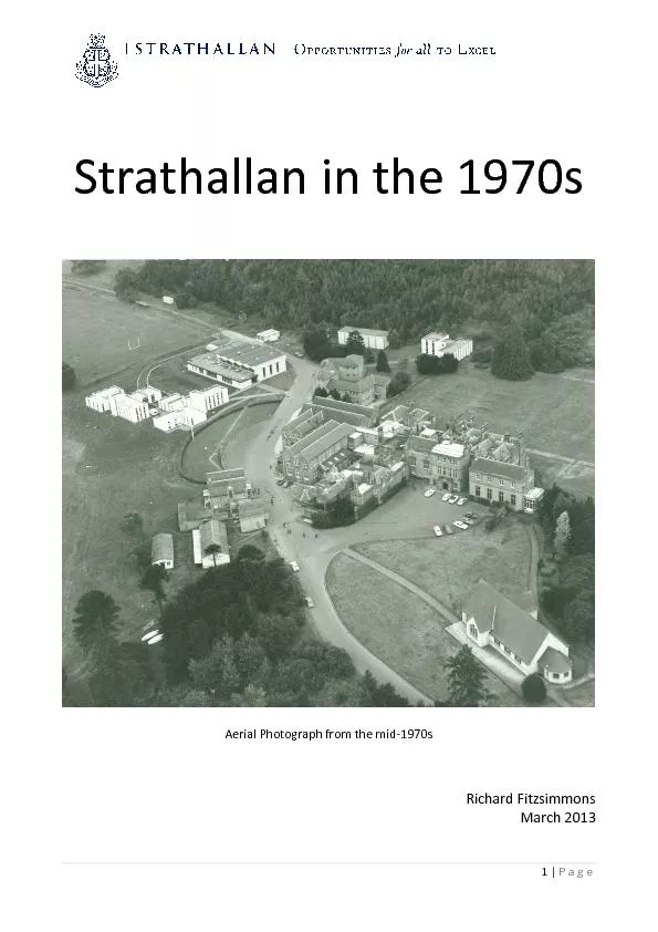 Strathallan in the 1970s