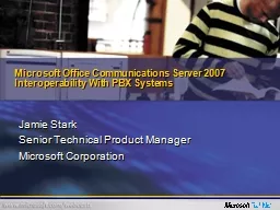 Microsoft Office Communications Server 2007