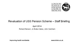 Revaluation of USS Pension Scheme – Staff Briefing