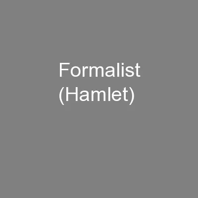 Formalist (Hamlet)