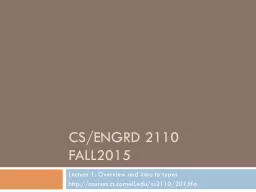 CS/ENGRD 2110