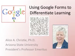 Using Google Forms to