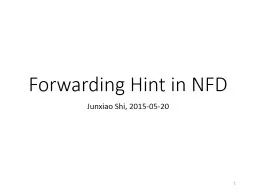 Forwarding Hint in NFD