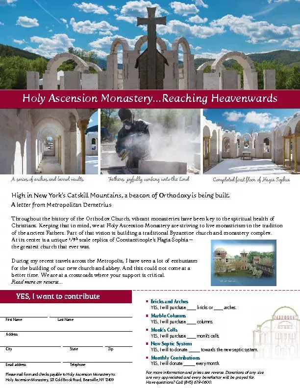 Holy Ascension Monastery...Reaching Heavenwards