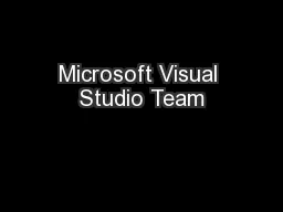 Microsoft Visual Studio Team