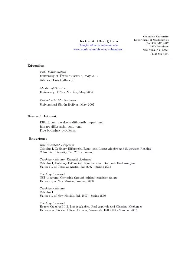 Publications1.H.A.Chang-Lara,G.Davila.Regularityforsolutionsofnonloca