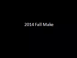 2014 Fall Make