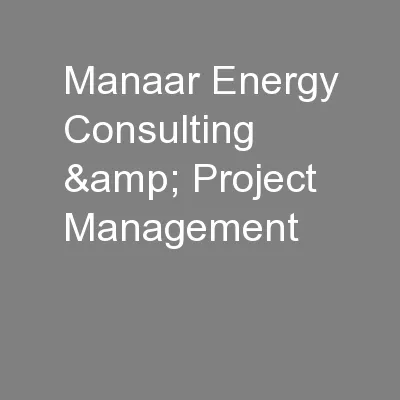Manaar Energy Consulting & Project Management