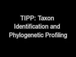 TIPP: Taxon Identification and Phylogenetic Profiling