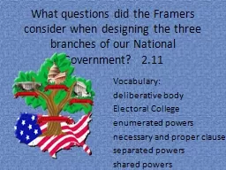 What questions did the Framers consider when designing the