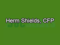 Herm Shields, CFP