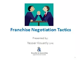 Franchise Negotiation Tactics