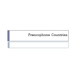 Francophone Countries