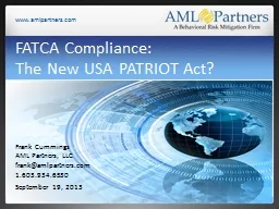 FATCA Compliance: