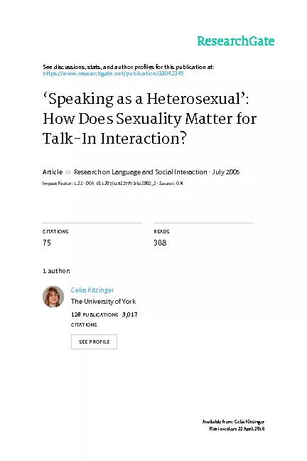 speaking as a heterosexual how doessexuality matter for