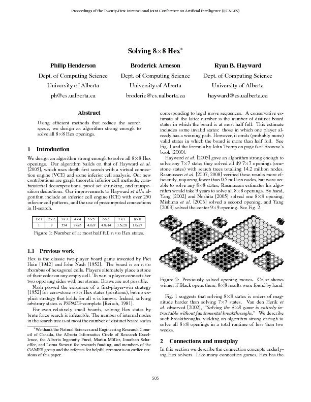 PDF-Solving88HexPhilipHendersonDept.ofComputingScienceUniversityofAlbertaB thumbnail