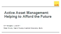 Active Asset Management: