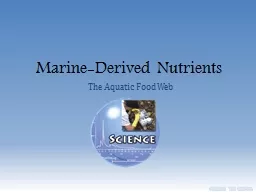 Marine-Derived Nutrients