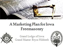 A Marketing Plan for Iowa Freemasonry