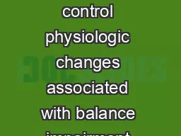 Aging muscle acti ity and balance control physiologic changes associated with balance