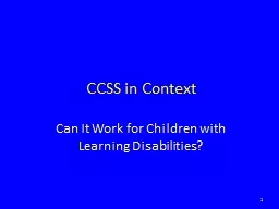 CCSS in Context