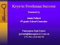 Keys to Freshman Success