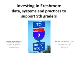 Investing in Freshmen: