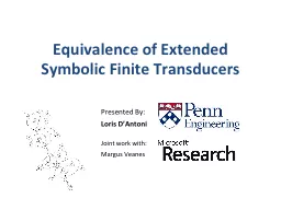 Equivalence of Extended Symbolic Finite Transducers