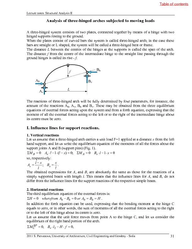 Lecture notes: Structural Analysis II
