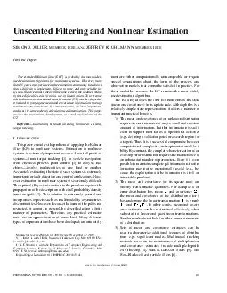 Unscented Filtering and Nonlinear Estimation SIMON J