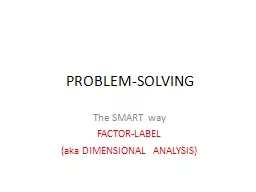 PROBLEM-SOLVING