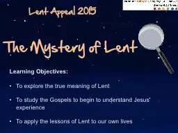Lent Appeal 2015