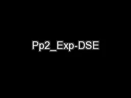 Pp2_Exp-DSE