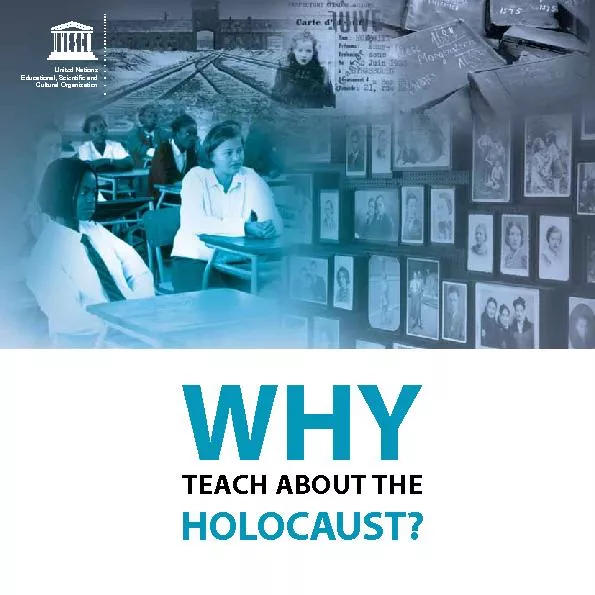 WHYTEACH ABOUT THEHOLOCAUST?