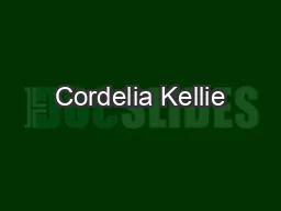 Cordelia Kellie