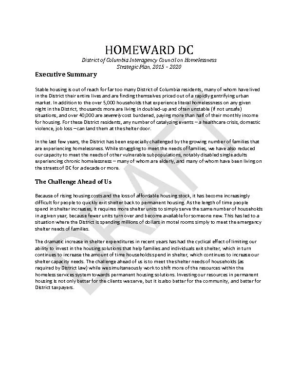 District of Columbia Interagency Council on Homelessness