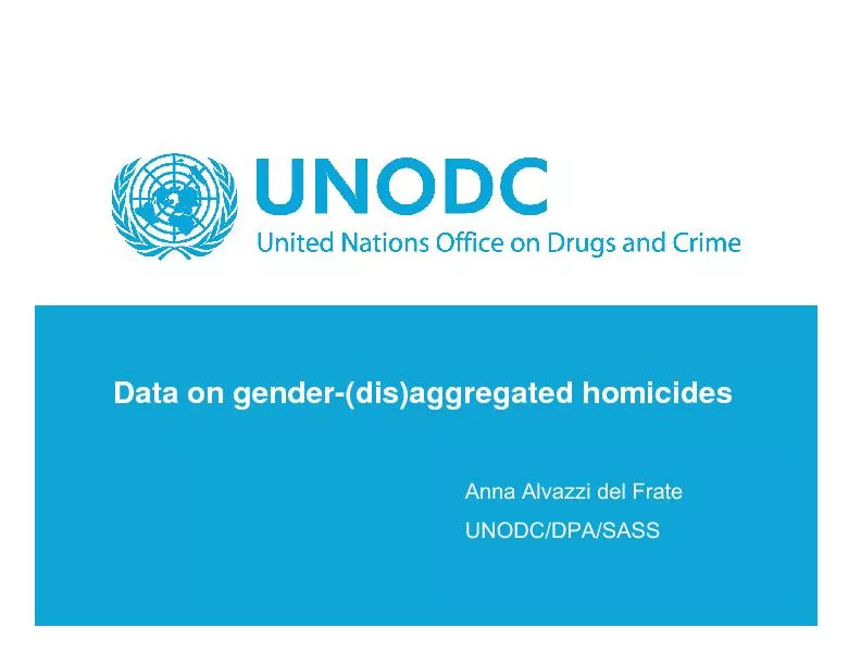 Data on gender-(dis)aggregated homicides	\n\r\n