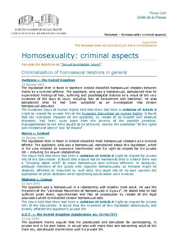 Homosexuality (criminal aspects)
