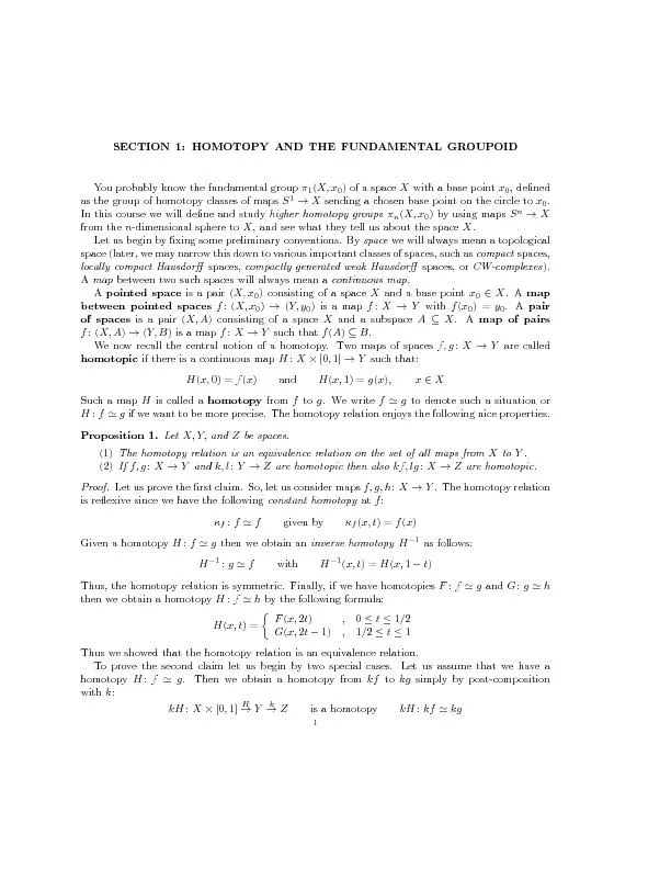 2SECTION1:HOMOTOPYANDTHEFUNDAMENTALGROUPOIDThenextcaseisslightlymoretr