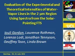 Evaluation of the Experimental and Theoretical Intensities