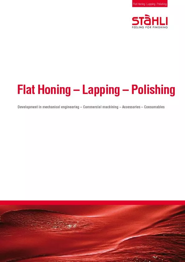 Flat HoningLapping