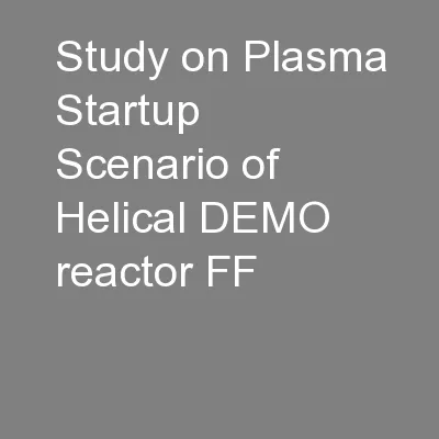 Study on Plasma Startup Scenario of Helical DEMO reactor FF
