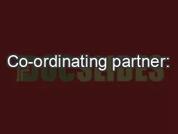 Co-ordinating partner: